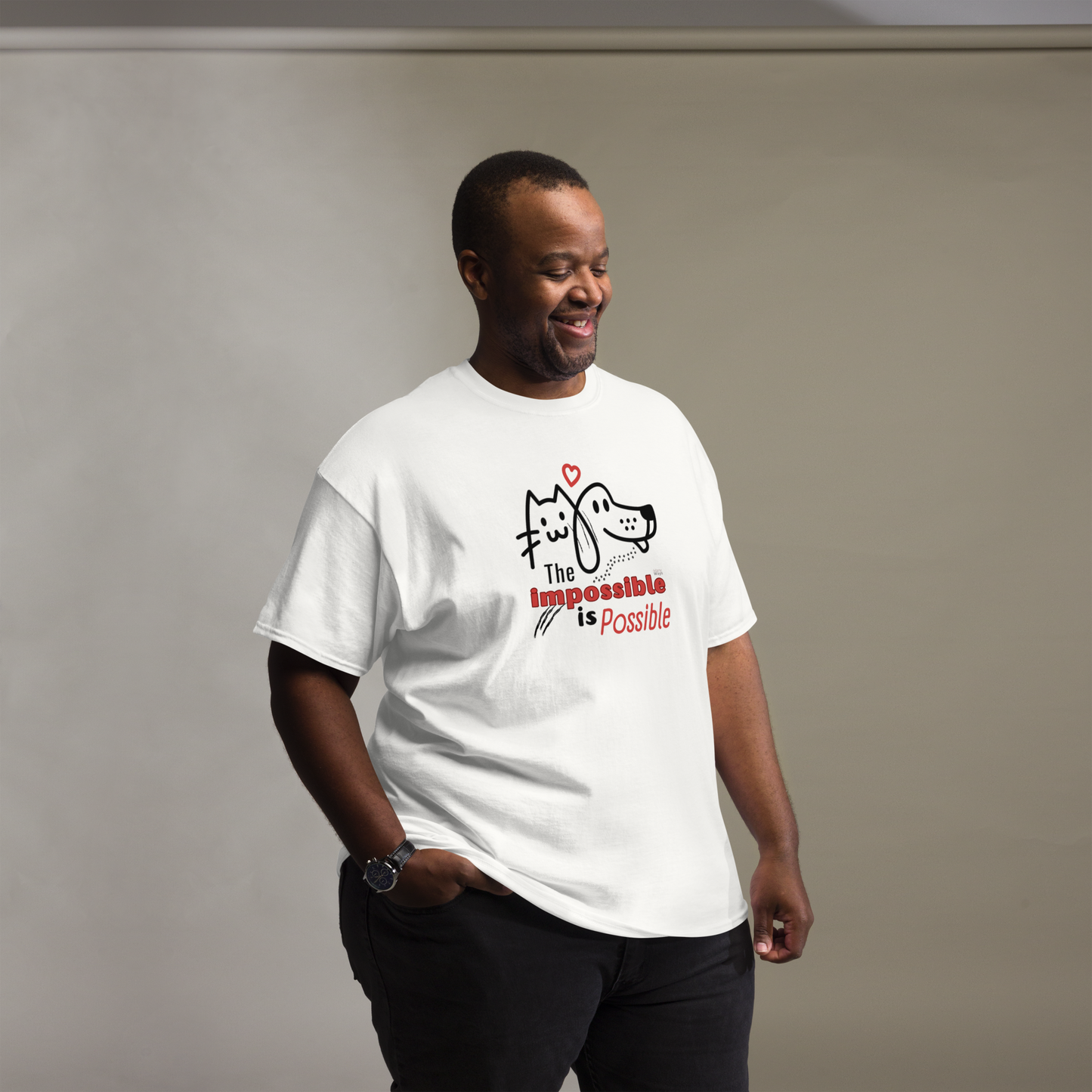 UNISEX T-SHIRT "THE IMPOSIBLE IS POSSIBLE"