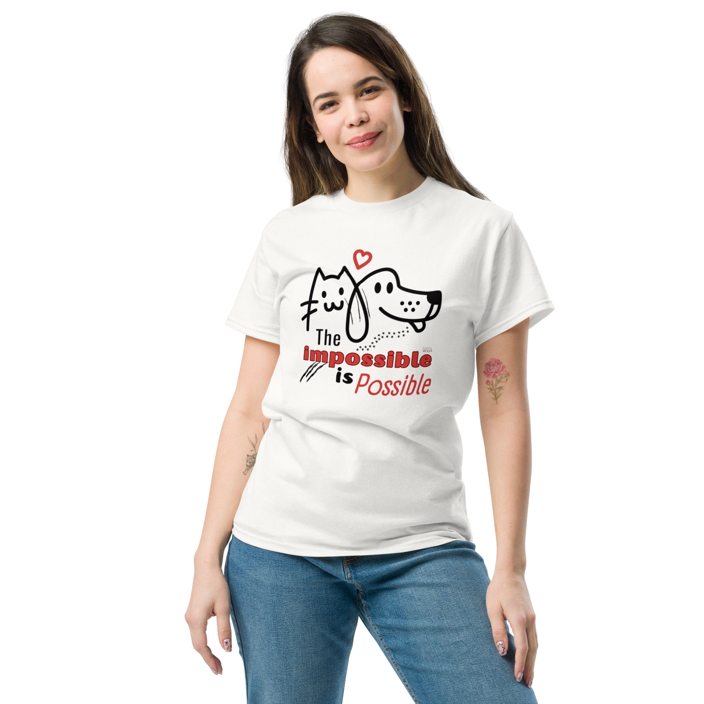 UNISEX T-SHIRT "THE IMPOSIBLE IS POSSIBLE"